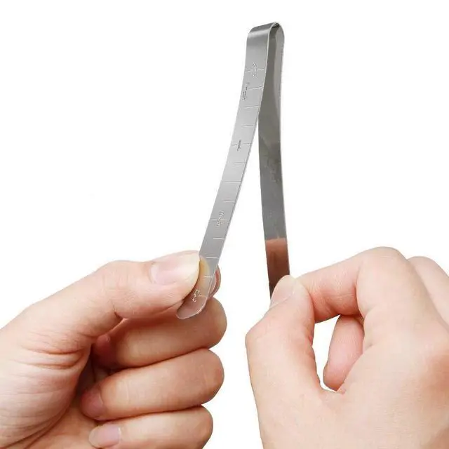 Alt view image 3 of 7 - Set of 20 Stainless Steel Hemming Clips 3 Inches Measurement Ruler