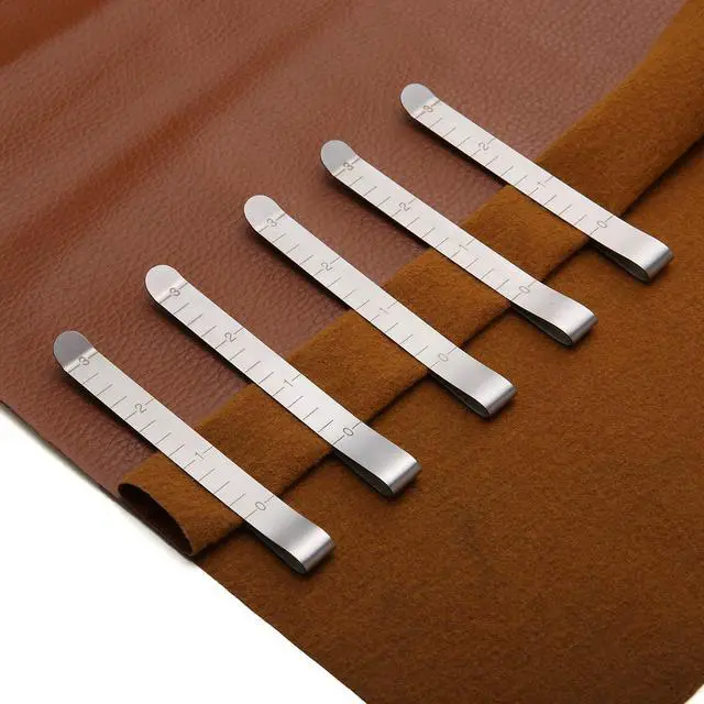 Alt view image 4 of 7 - Set of 20 Stainless Steel Hemming Clips 3 Inches Measurement Ruler