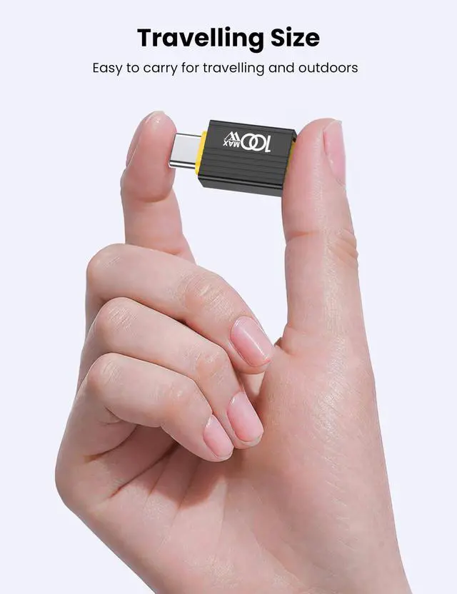 Alt view image 6 of 6 - USB to USB C Adapter 10Pack,USBC Male to A Female OTG Adapter,Black