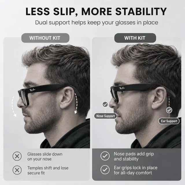 Alt view image 3 of 6 - with Ray-Ban Meta Wayfarer Eyeglass Nose Pad