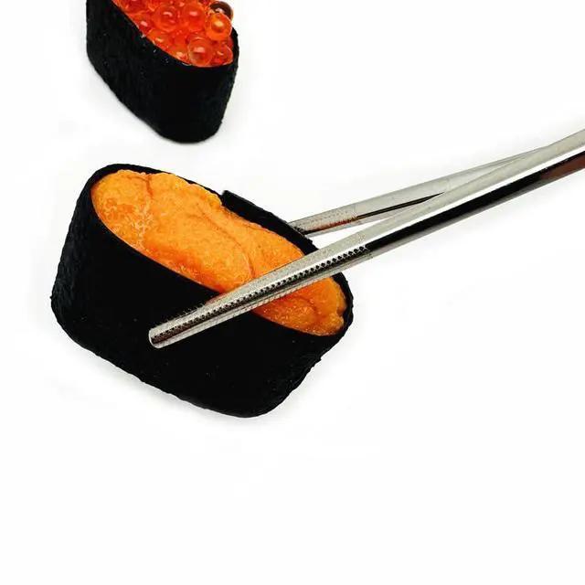 Alt view image 7 of 7 - 2Pairs Stainless Steel Chopsticks Reusable Dishwasher Black Silver