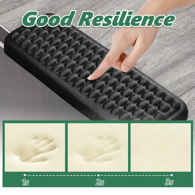 Alt view image 3 of 7 - L-Shaped Desk Elbow Pads 2-Pack, Memory Foam Ergonomic Edge Cushion