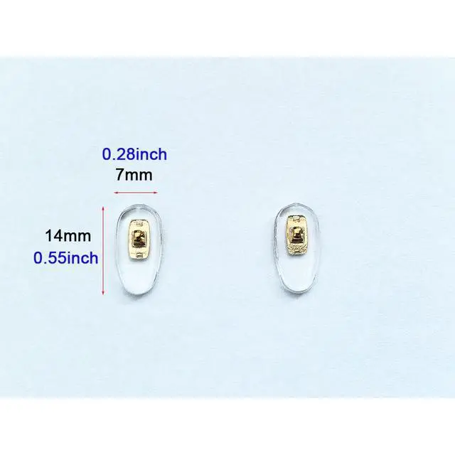 Alt view image 3 of 6 - Screw-in Nose Pad Suitable for Gucci Sunglass Replacement Pads,Gold