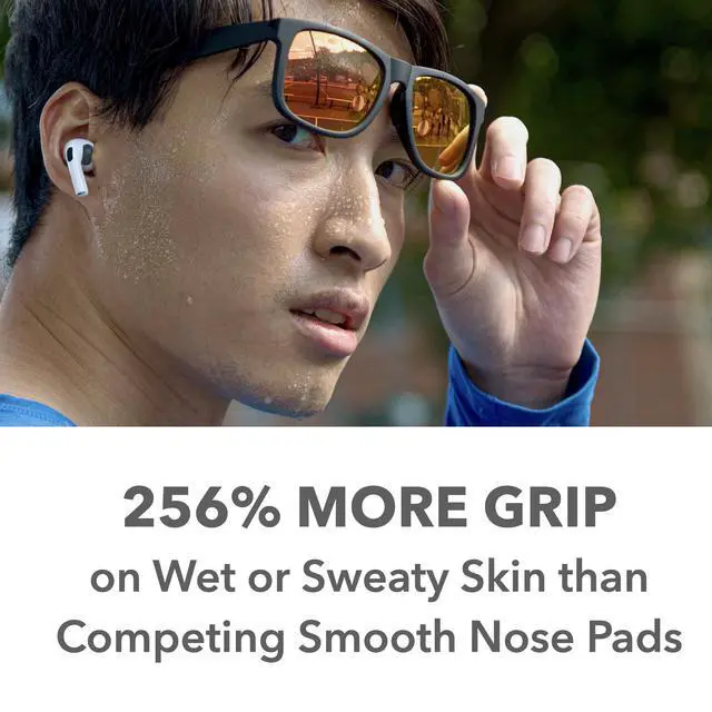 Alt view image 2 of 7 - Gecko Grip Ultra-Thin 0.6mm Anti Slip Eyeglass Nose Pads 5 Pair Clear