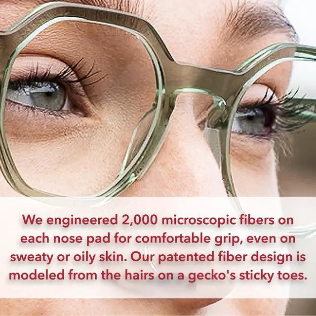Alt view image 4 of 7 - Gecko Grip Ultra-Thin 0.6mm Anti Slip Eyeglass Nose Pads 5 Pair Clear