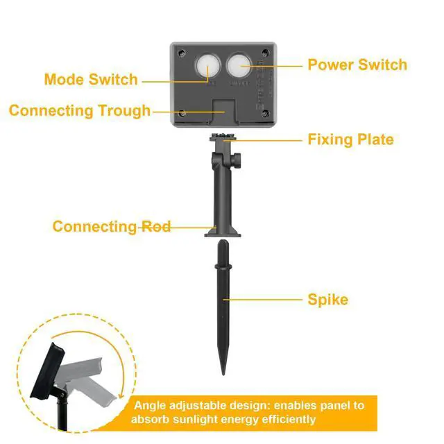 Alt view image 5 of 7 - Solar String Lights Outdoor Waterproof Total 240LED 79FT Solar Garden Lights 8 Modes for Yard/Patio/Tree/Gazebo/Terrace/Fence/Pathway, 39Ft*2, 120LED*2 for Christmas - Warm White