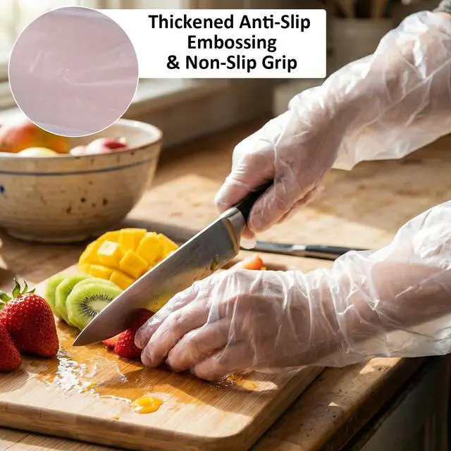 Alt view image 3 of 7 - 10Pcs Long Sleeve Cleaning Gloves Dressing Gutting Gloves 17.72inch