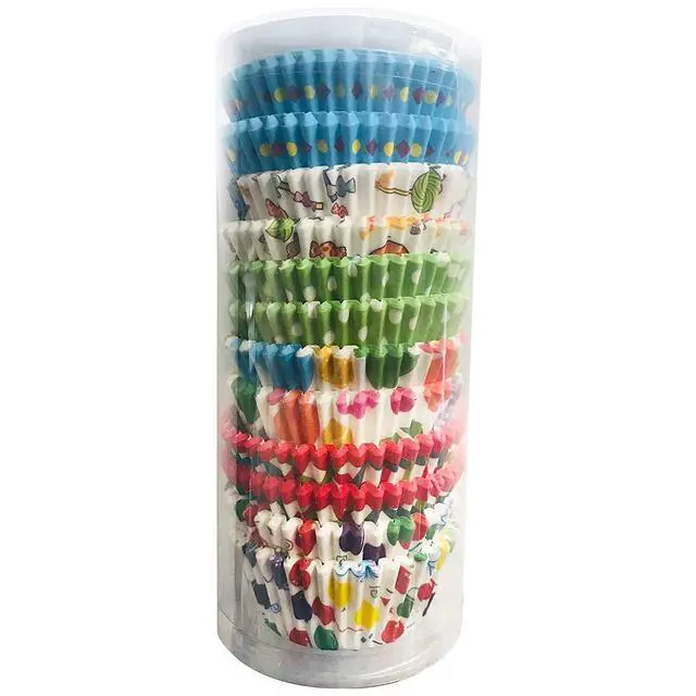 Alt view image 2 of 7 - Paper Baking Cups - Cupcake, Muffin Liners, Assorted Cake Wrappers - Great for Birthday Parties and Family Gatherings - Multi Prints - 300 Piece