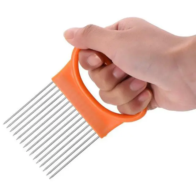 Alt view image 5 of 7 - 2Pcs Onion Holder Slicer, Stainless Steel