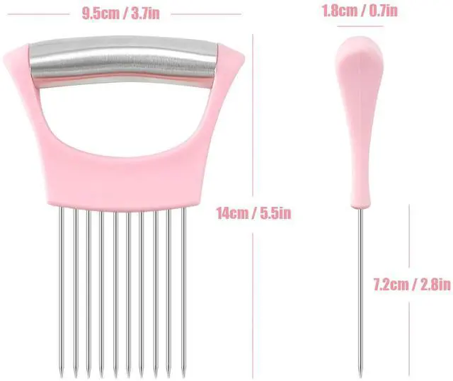 Alt view image 2 of 7 - Steel Onion Holder for Slicing,Onion Slicer Holder,Kitchen Gadget