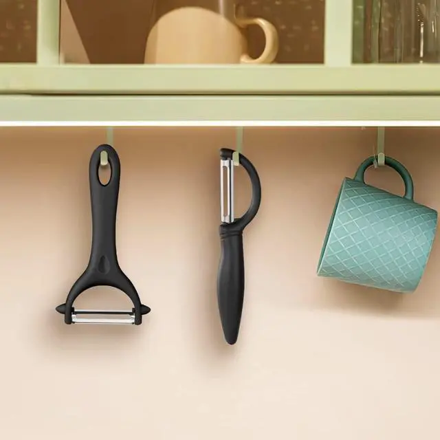 Alt view image 6 of 6 - Vegetable Peeler Set of 2 - Y Peeler & Swivel Peeler, Sharp Stainless Steel Blade, Ergonomic Non-Slip Handle, Potato Carrot Apple Fruit Peelers for Kitchen, Dishwasher Safe, Easy Grip