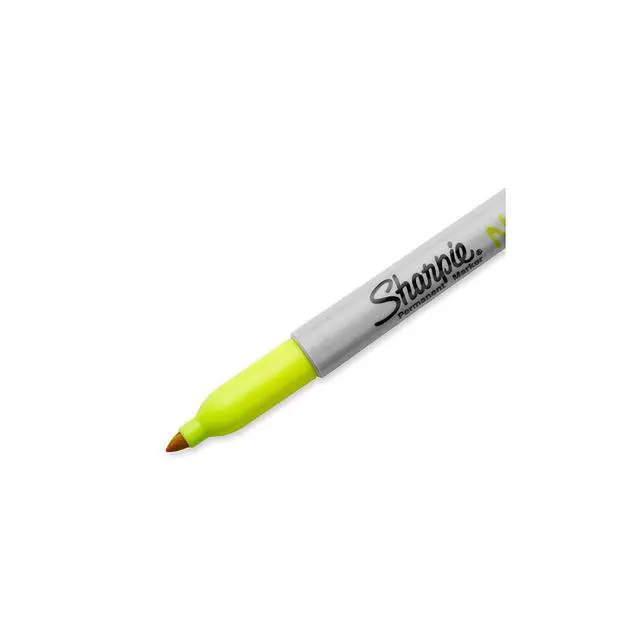 Alt view image 2 of 5 - Neon Fine Point Permanent Marker, Open Stock, Yellow (1860445)