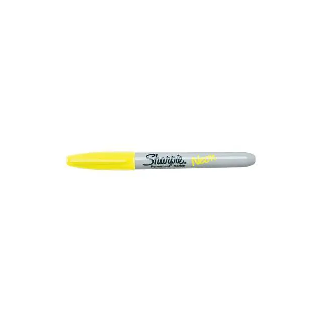 Alt view image 3 of 5 - Neon Fine Point Permanent Marker, Open Stock, Yellow (1860445)