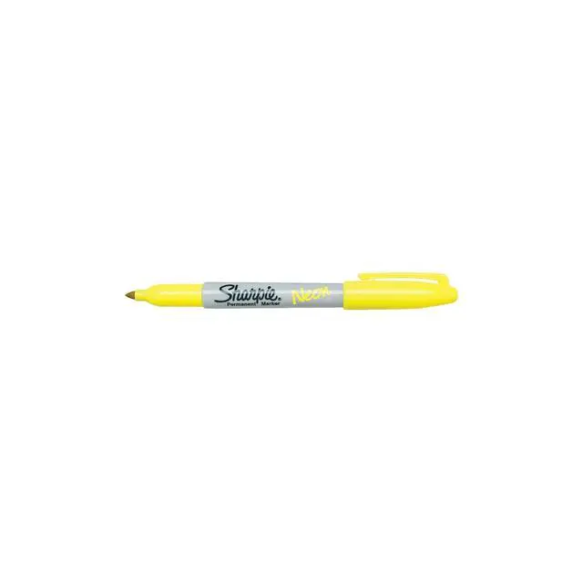 Alt view image 4 of 5 - Neon Fine Point Permanent Marker, Open Stock, Yellow (1860445)