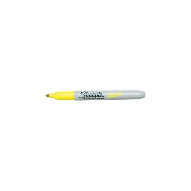 Alt view image 5 of 5 - Neon Fine Point Permanent Marker, Open Stock, Yellow (1860445)