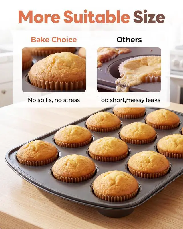 Alt view image 5 of 7 - 200pcs Standard Cupcake Liners for Baking, Muffin Liners