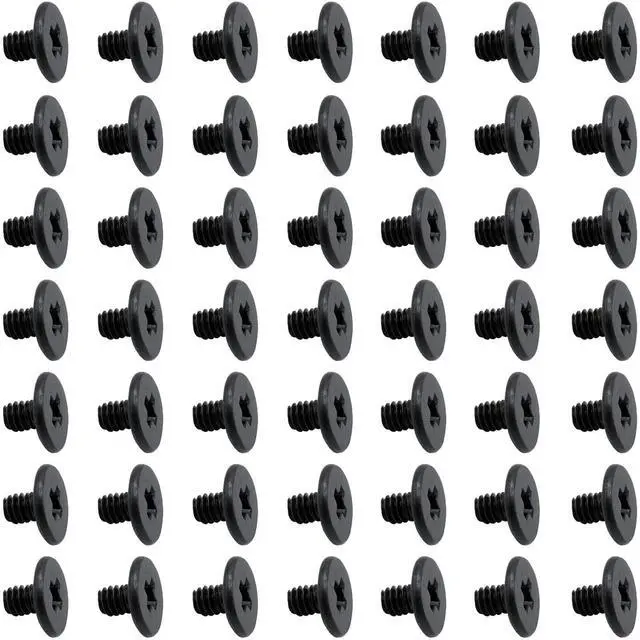 Main image of 50pcs NVMe M.2 SSD Mounting Screws,Stainless Flat Phillips Head HDD M2 x 3mm Screw for Computer PC Laptop Case WLAN Card Cooling Fan I/O Board,M2*3mm Black