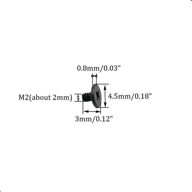 Alt view image 2 of 7 - 50pcs NVMe M.2 SSD Mounting Screws,Stainless Flat Phillips Head HDD M2 x 3mm Screw for Computer PC Laptop Case WLAN Card Cooling Fan I/O Board,M2*3mm Black