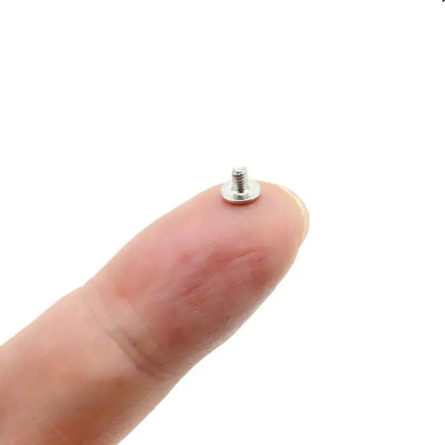 Alt view image 3 of 7 - 50pcs NVMe M.2 SSD Mounting Screws,Stainless Flat Phillips Head HDD M2 x 3mm Screw for Computer PC Laptop Case WLAN Card Cooling Fan I/O Board,M2*3mm Silver