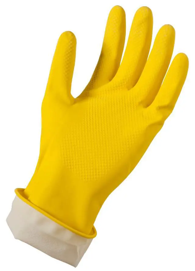 Alt view image 3 of 6 - Reusable Latex Household Cleaning Glove, XLarge, Yellow