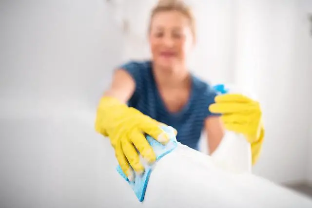 Alt view image 6 of 6 - Reusable Latex Household Cleaning Glove, XLarge, Yellow