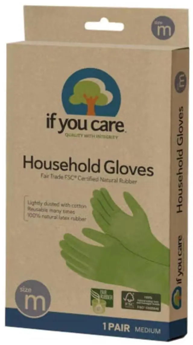 Main image of Household Latex Gloves - FSC Certified - Medium, 1 ct