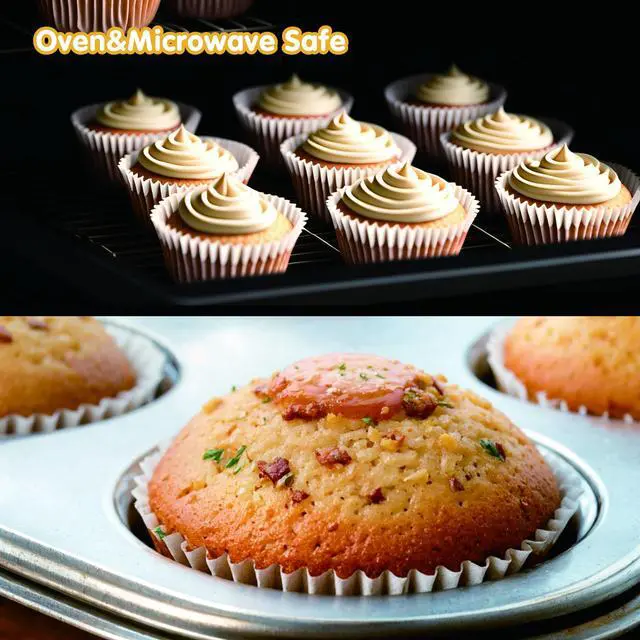 Alt view image 7 of 7 - Mini Cupcake Liners 500 pcs White Mini Muffin Liners, Food&Grade,Greaseproof Paper Baking Cups, for Christmas/Halloween Party by GoldenBakeryFamily