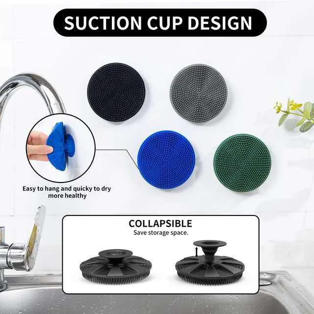 Alt view image 4 of 6 - Dish Scrubber, Non-Scratch Scrub Spong for Washing Dish, Pot, Pan