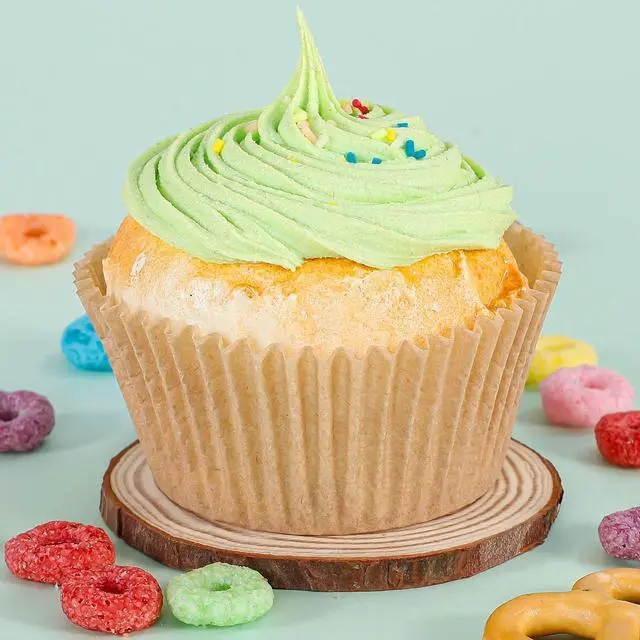 Alt view image 3 of 7 - 300pcs Standard Cupcake Muffin Liners for Baking - Odorless Greaseproof Paper Muffin Baking Cups for Wedding Birthday Party Baby Shower Festivals (Natural)