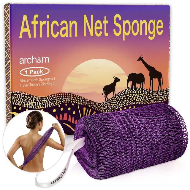 Main image of African Net Sponge Authentic Exfoliating Shower Bath Loofah