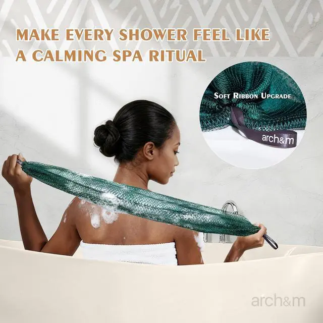 Alt view image 4 of 7 - African Net Sponge Authentic Exfoliating Shower Bath Loofah
