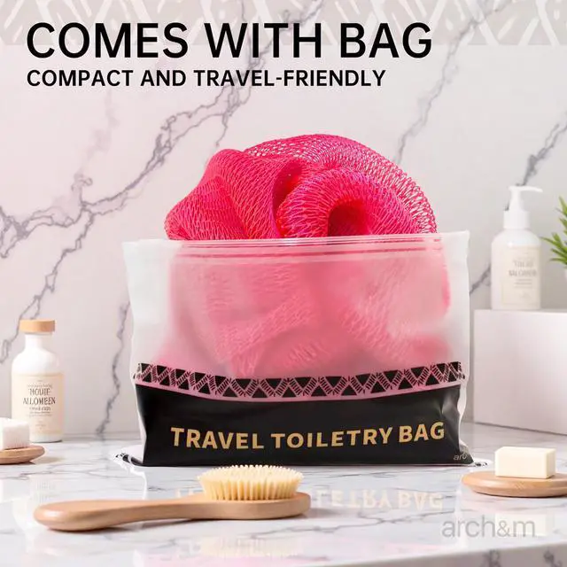 Alt view image 6 of 7 - African Net Sponge Authentic Exfoliating Shower Bath Loofah