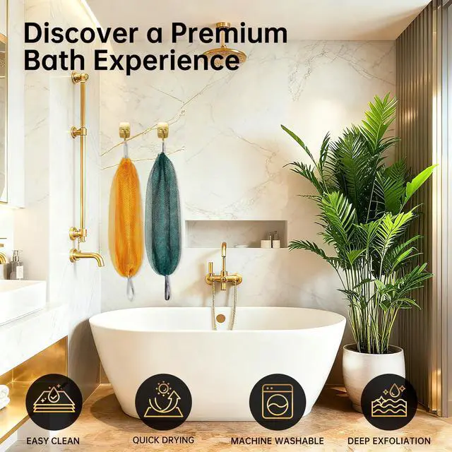 Alt view image 7 of 7 - African Net Sponge Authentic Exfoliating Shower Bath Loofah