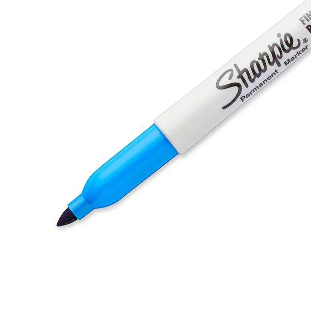 Alt view image 3 of 3 - Fine Point Permanent Markers, Techno Blue, 1 Count