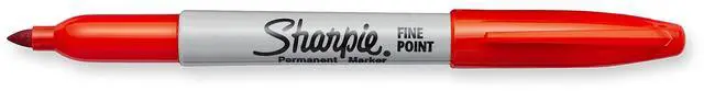 Main image of Fine Point Permanent Markers, Optic Orange, 1 Count