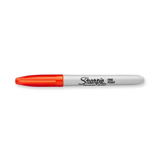 Alt view image 3 of 3 - Fine Point Permanent Markers, Optic Orange, 1 Count
