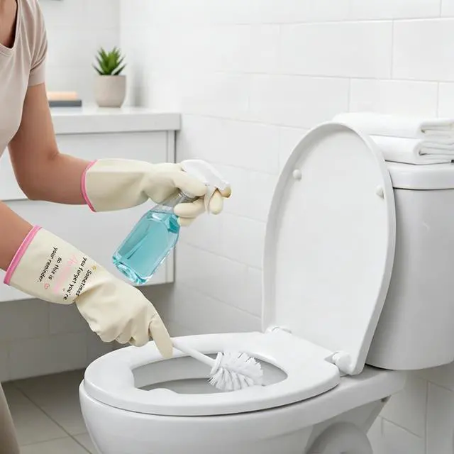 Alt view image 5 of 7 - Inspirational Gifts for Women - Rubber Cleaning Dishwashing Kitchen Gloves Household Essentials House Warming Birthday Mothers Day Christmas Cleaning Gifts for Friends Household Expert Cleaner