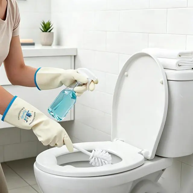 Alt view image 5 of 7 - Practical Gifts for Women - Rubber Cleaning Dishwashing Kitchen Gloves Household Essentials House Warming Christmas Housewarming Gifts for Friends Cleaner Washer Household Expert Cleaning Gift
