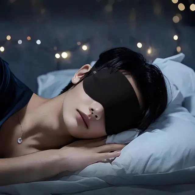 Alt view image 6 of 7 - 4 Pack Sleep Mask for Women & Men, 100% Blackout Silky Eye Cover, Zero Eye Pressure Soft Satin Blindfold with Elastic Adjustable Strap, Lightweight Night Eyes Shade for Travel Nap Side & Back Sleepers