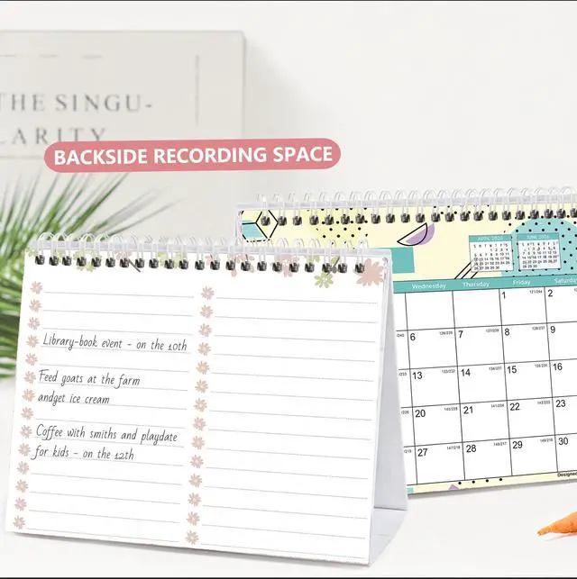 Alt view image 4 of 7 - Small Desk Calendar 2026-2027, Desktop Calendar Jul.2026-Dec.2027