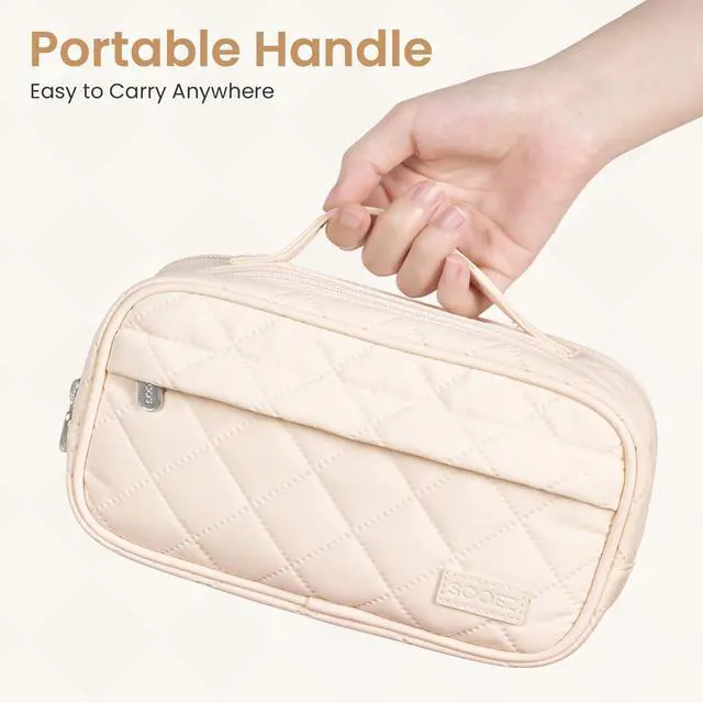 Alt view image 7 of 7 - Large Pencil Case, Pencil Pouch with Handle, Pen Bag Marker Organizer