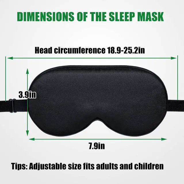 Alt view image 5 of 6 - Sleep Mask for Women and Men 2 Pcs Eye Mask for Sleeping