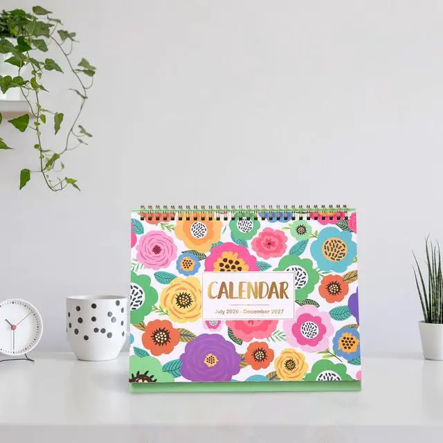 Alt view image 2 of 7 - 2026-2027 Desk Calendar, 9.8" x 8.3", JUL 2026 - DEC 2027, Desktop Calendar