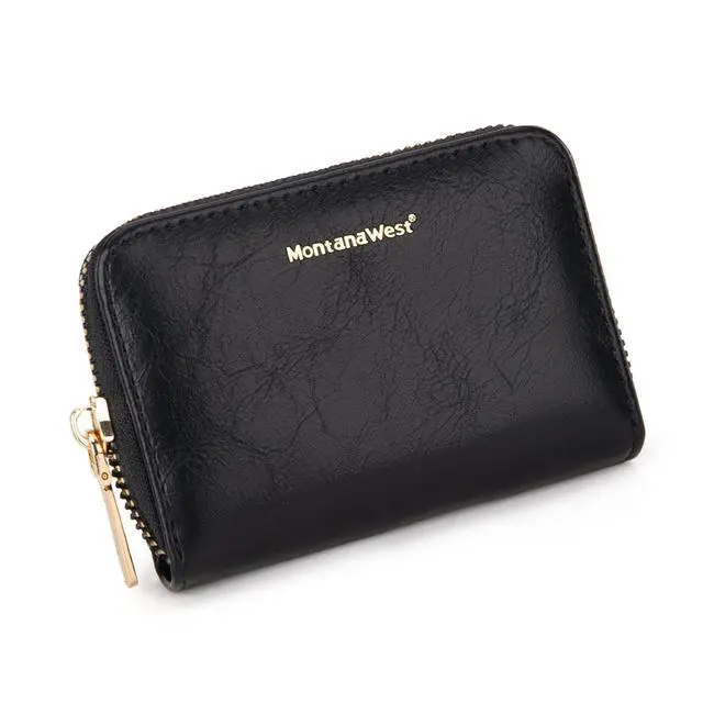 Alt view image 6 of 7 - Small Credit Card Holder for Women Rfid Blocking Compact Card Organizer Multiple Card Slots With Zipper