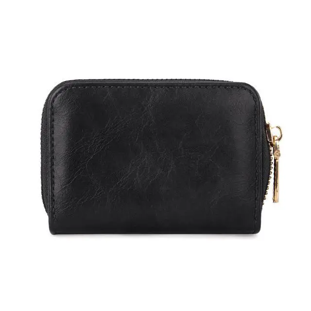 Alt view image 7 of 7 - Small Credit Card Holder for Women Rfid Blocking Compact Card Organizer Multiple Card Slots With Zipper