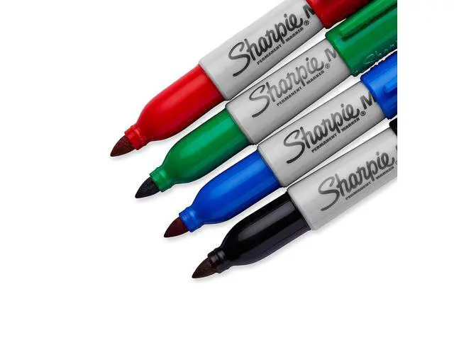 Alt view image 6 of 7 - 35113PP Mini Sharpie Marker,Permanent,Fine Point,4/ST,BK/RD/BE/GN