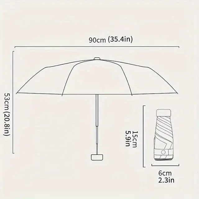Alt view image 5 of 7 - UPF50+ Mini Travel Sun Umbrella for Purse With Case,Small Compact UV Umbrella Protection Sun,Lightweight Portable Parasol Windproof for Women Men Kids (Light green)