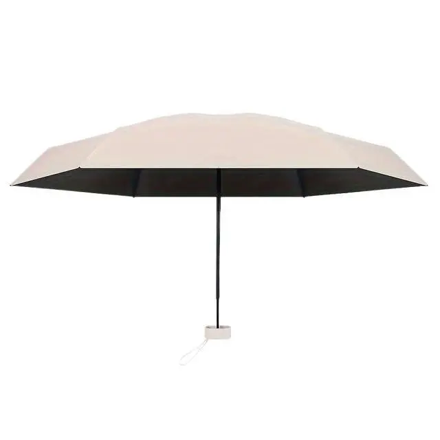 Alt view image 7 of 7 - UPF50+ Mini Travel Sun Umbrella for Purse With Case,Small Compact UV Umbrella Protection Sun,Lightweight Portable Parasol Windproof for Women Men Kids (Light green)