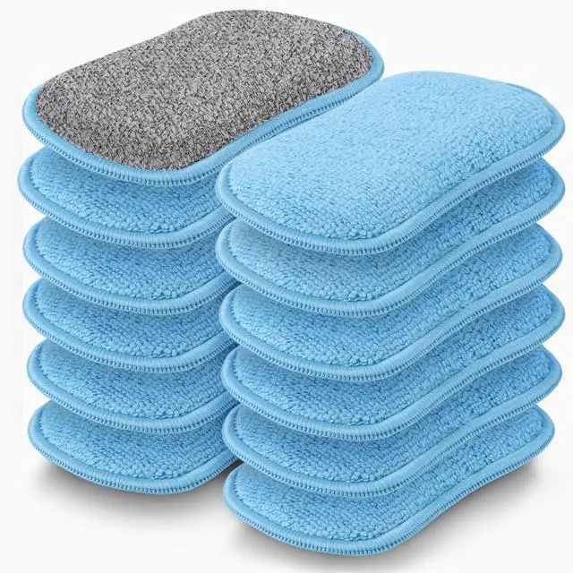 Main image of 12 Pack Dish Sponges Kitchen, Non-Scratch Microfiber Sponges