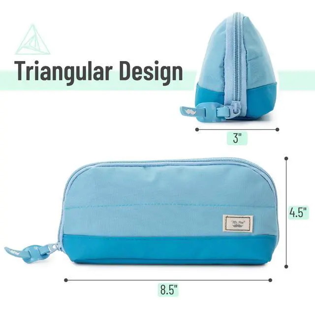 Alt view image 2 of 7 - Wide-Opening Pencil Case, Triangle Design